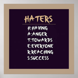 Hatersaffisch Poster