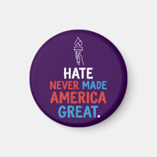 Hatet Gjorde Aldrig Amerika Stort Patriotiskt Påst Magnet
