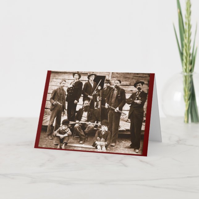 HATFIELD FAMILY (OF MCCOY FEUD) GREETDS CARDS HELGKORT (Framsida)