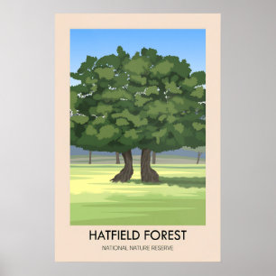 Hatfield Forest Resemålningaffisch Poster