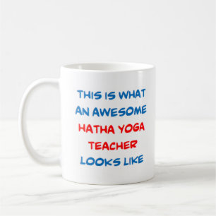 hatha yoga-lärare, fantastisk kaffemugg