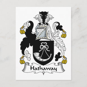 Hathaway Family Crest Vykort