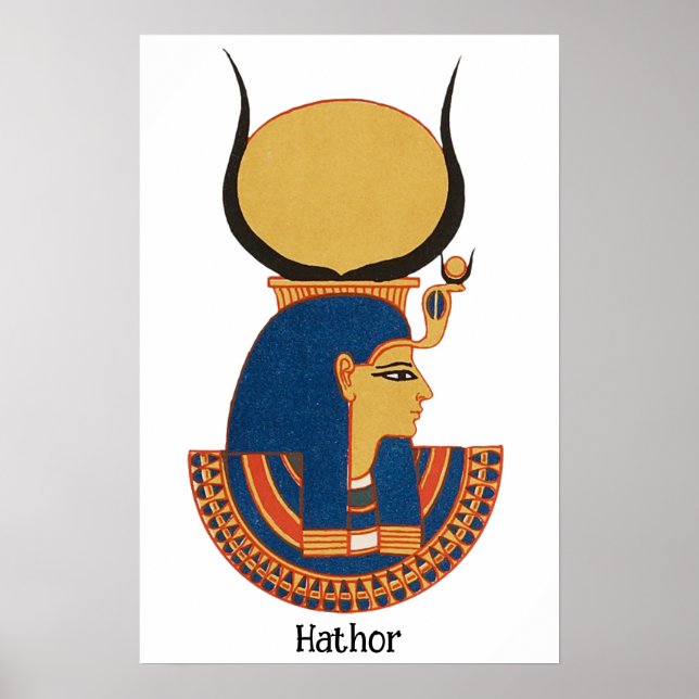 Hathor Ancient Egyptian guddess Poster (Framsidan)