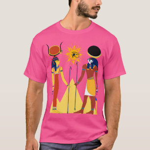 Hathor and Horus Egyptian Hipster Hip hop Egypten T Shirt