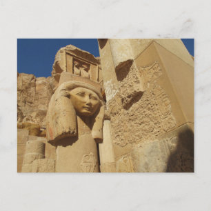 Hathor column - Queen Hatshepsut's Temple, egypten Vykort