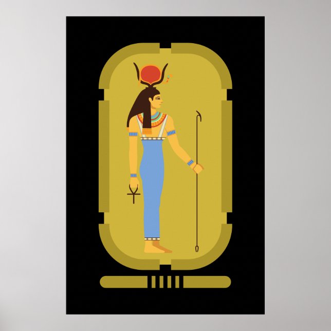 Hathor Egyptian Ancient Goddess Poster (Framsidan)