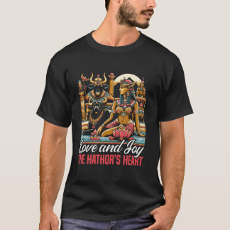 Hathor Egyptian Mythology Diety Pyramid Ancient Eg T Shirt