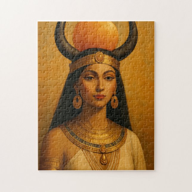 Hathor Goddess Puzzle - Ancient Egyptian Art Pussel (Vertikal)