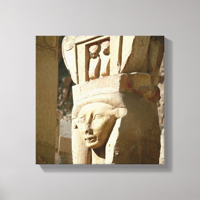 Hathor-head column, from the Chapel of Canvastryck (Framsida)