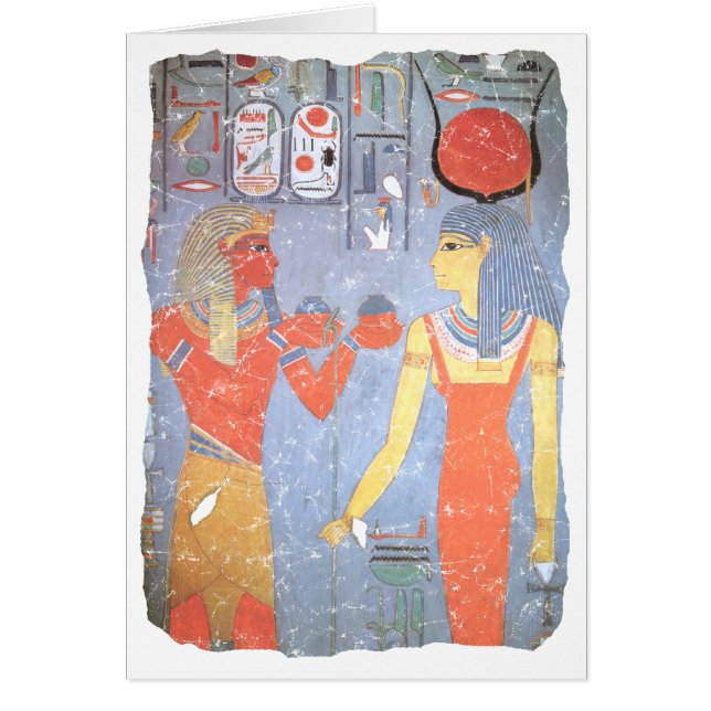 Hathor & Horemheb Hälsningskort (Framsidan)