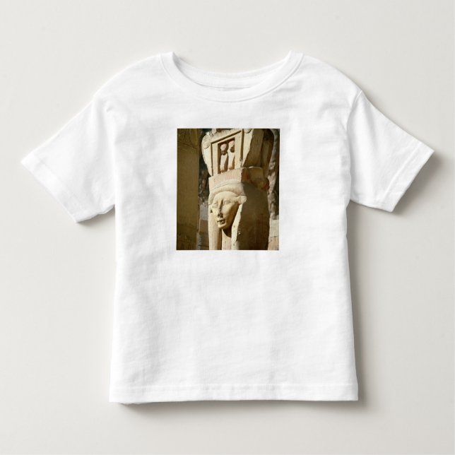 Hathor-hövdad kolonn, från kapell av tee shirt (Framsida)