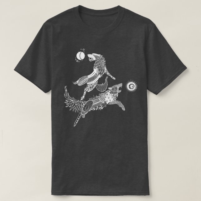 Hati och Skll 2 T Shirt (Design framsida)