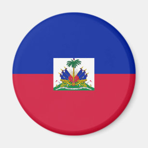 Hatian flagga magnet