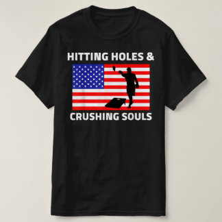 Hating Hål Crushing Souls USA Cornhole T Shirt