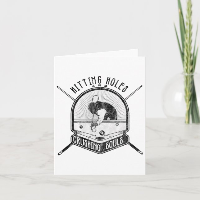 Hating Hål och Crushing Sulor, fernj Billiards J Kort (Framsida)