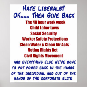 Hatliberal person? poster