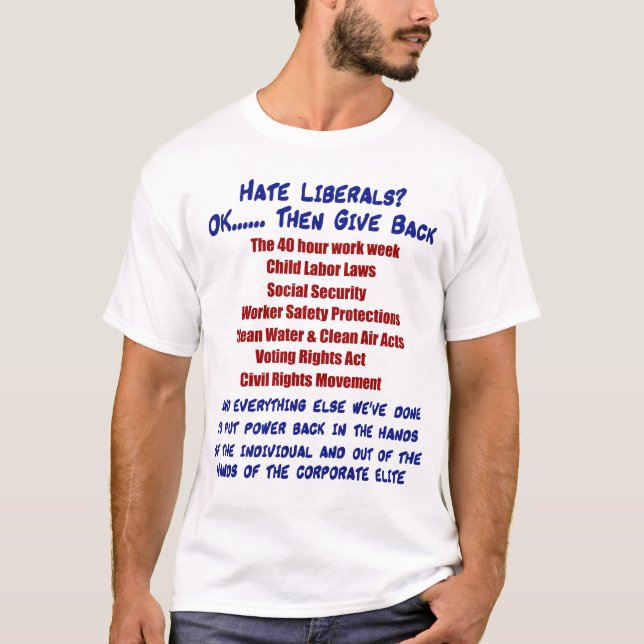 Hatliberal person? tee shirt (Framsida)