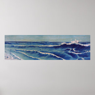 Hatō Zu Vågar - Uehara Konen. Japansk Woodblock Poster