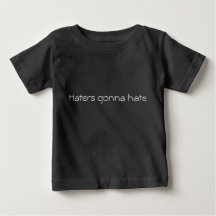 Hatrar kommer att hata svart bebis-tröja