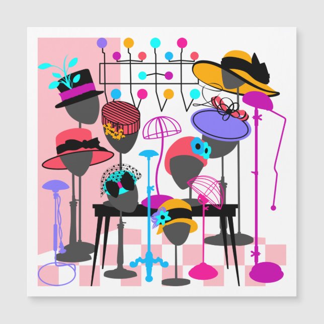 Hats Galore Magnet (Framsida)