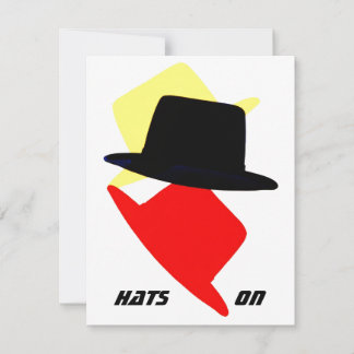 HATS PÅ INBJUDANDEN FRÅN PARTY Inbjudan EZ2 Anpass