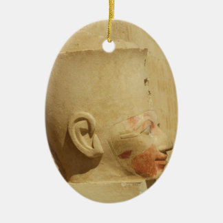 Hatshepsut kvinnlig Pharaoh av egyptenbilden Julgransprydnad Keramik