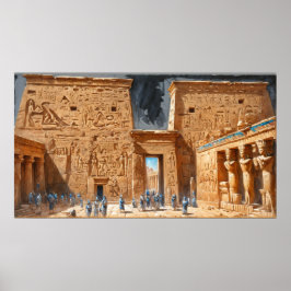 Hatshepsut Temple - Hall Timless Egypten Poster
