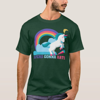 Hatska hata nos Unicorn Rainbow T Shirt