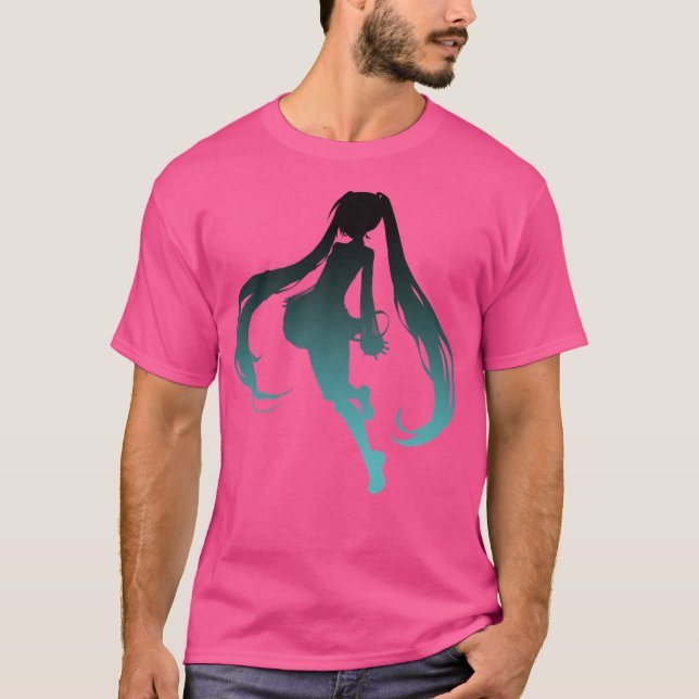 Hatsune Miku V3 Shadow Art T Shirt (Framsida)