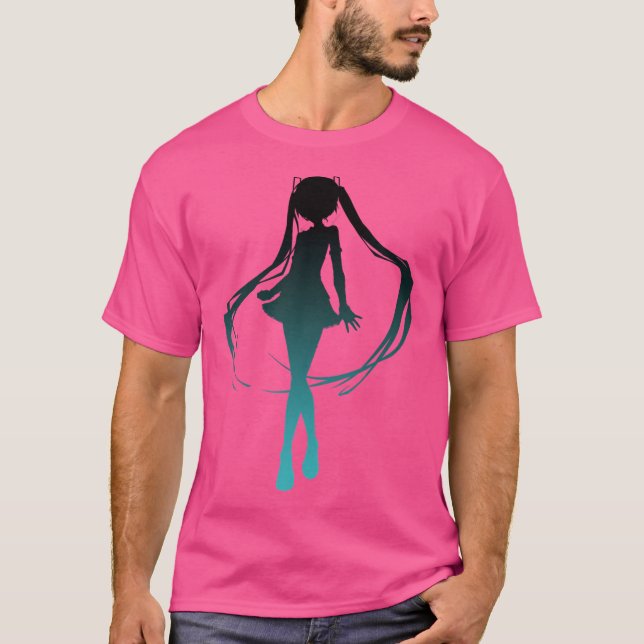 Hatsune Miku V4 Shadow Art (V2) T Shirt (Framsida)