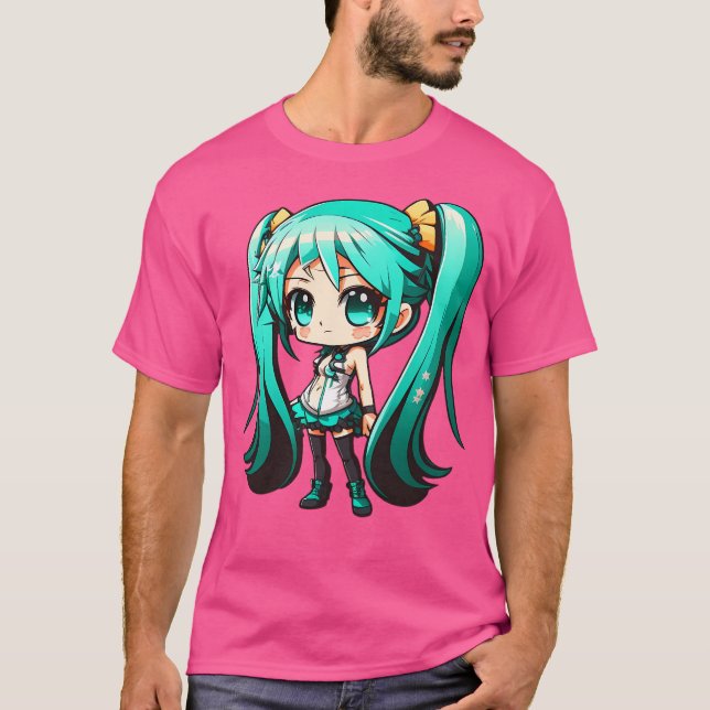 Hatsune Miku - Vocaloid Chibi 4 T Shirt (Framsida)