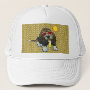 Hatt Baby Basset Hound Sheldon Sommartid Truckerkeps