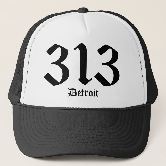Hatt för 313 Detroit Truckerkeps (Framsida)