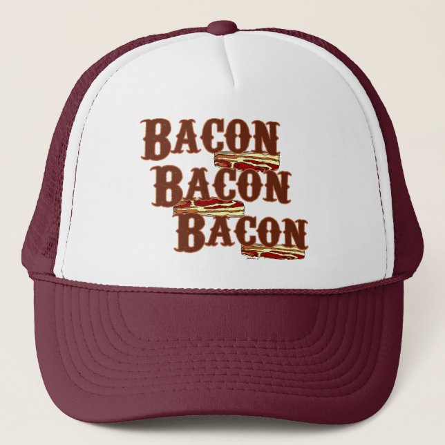 Hatt för baconbaconbacon truckerkeps (Framsida)