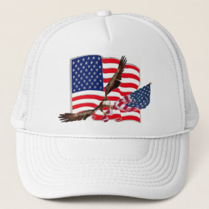 Hatt för baseball för amerikanska flagganörn truckerkeps