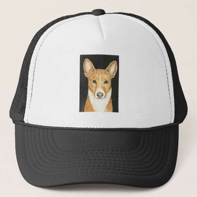Hatt "för Basenji" hundkonst Keps (Framsida)