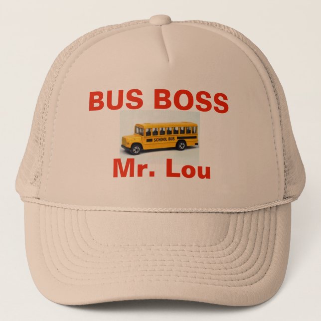HATT för BUSSCHEF Mr.Lou Truckerkeps (Framsida)