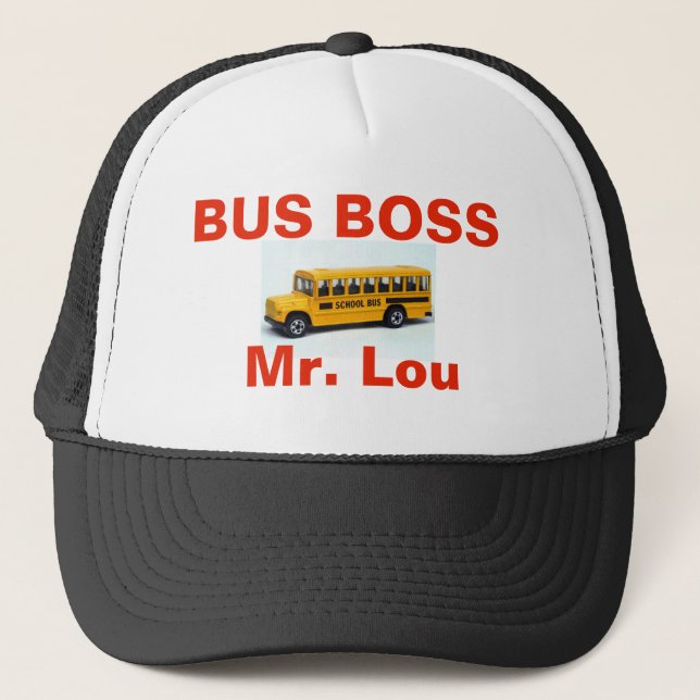 HATT för BUSSCHEF Mr.Lou Truckerkeps (Framsida)