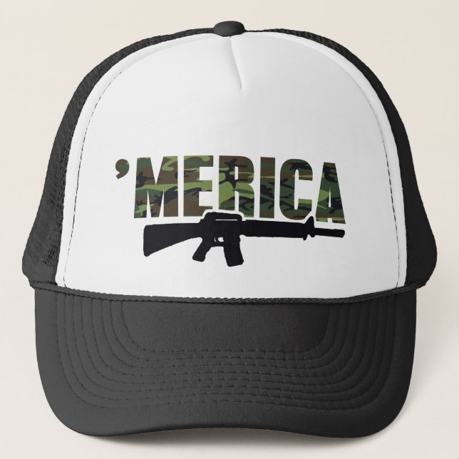Hatt för Camo 'MERICA-gevär Keps (Framsida)