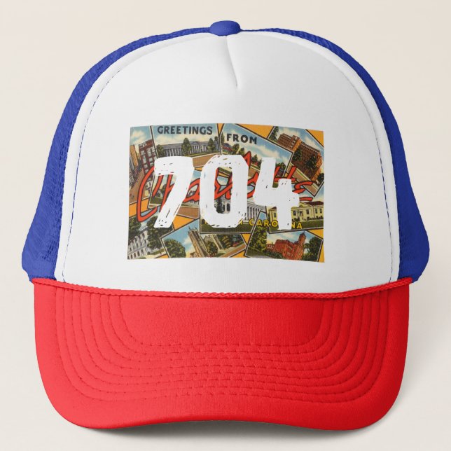 Hatt för CLT Charlotte North Carolina 704 Keps (Framsida)