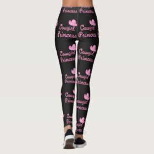 Hatt för CowgirlPrincess Rep Text Med Rosa Leggings