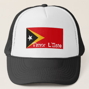 Hatt för East Timor L'Este flaggasouvenir Keps