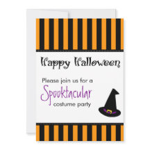 Hatt för halloween festinbjudanhäxor