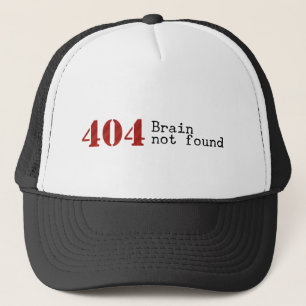 Hatt för hjärna för fel 404 funnen inte keps