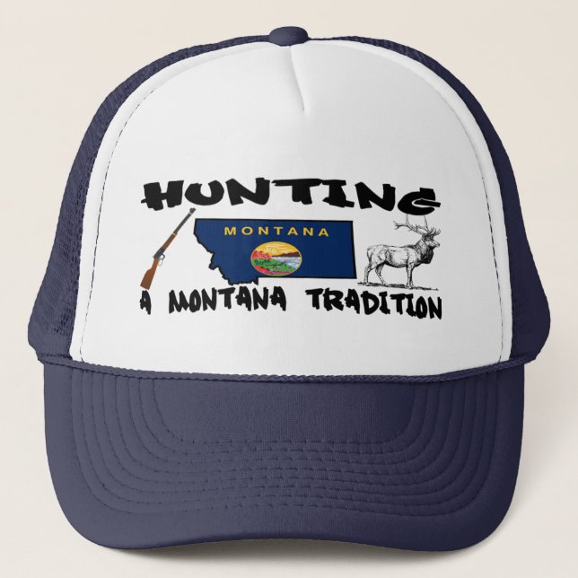 Hatt för jaktMontana tradition Truckerkeps (Framsida)