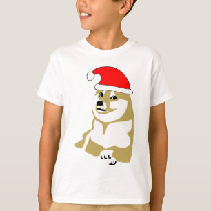 hatt för julafton för dogewowmeme mycket många tee shirt