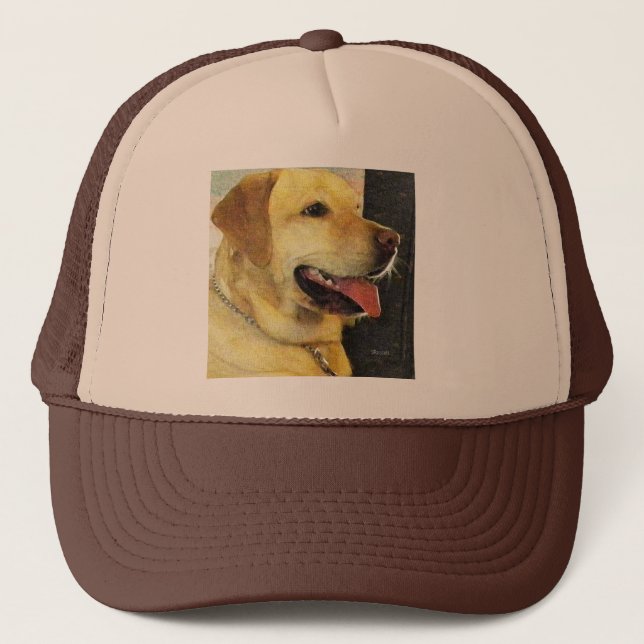 Hatt för Labrador Retriever Truckerkeps (Framsida)