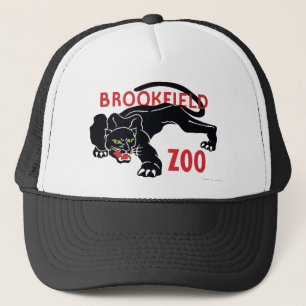 Hatt för Leopard för Brookfield Zoosvart Truckerkeps