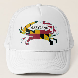 Hatt för Maryland flaggakrabba Truckerkeps