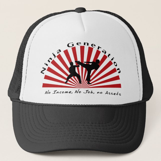 Hatt för Ninja generationlastbilsförare Truckerkeps (Framsida)